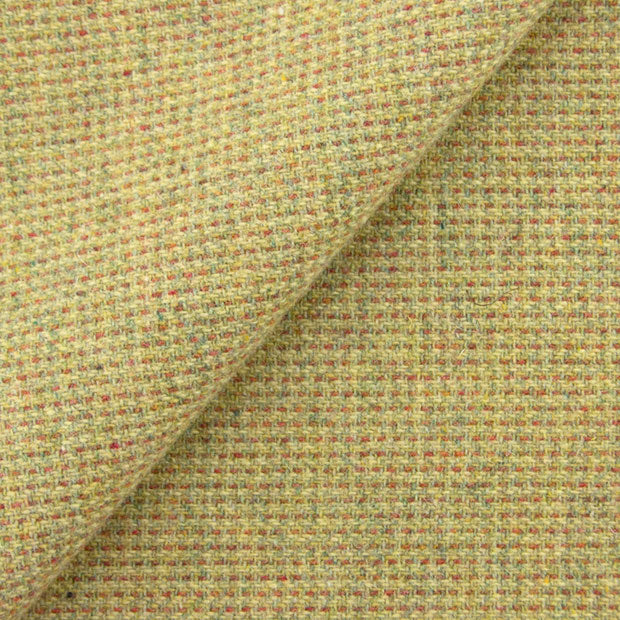 Chartruese and Terra Cotta 100% Wool Cloth