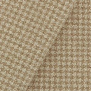 Camel Houndstooth Wool Cloth